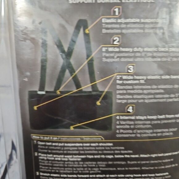 CLC Work Gear 5000L Large Elastic Back Support Belt - Picture 6 of 6